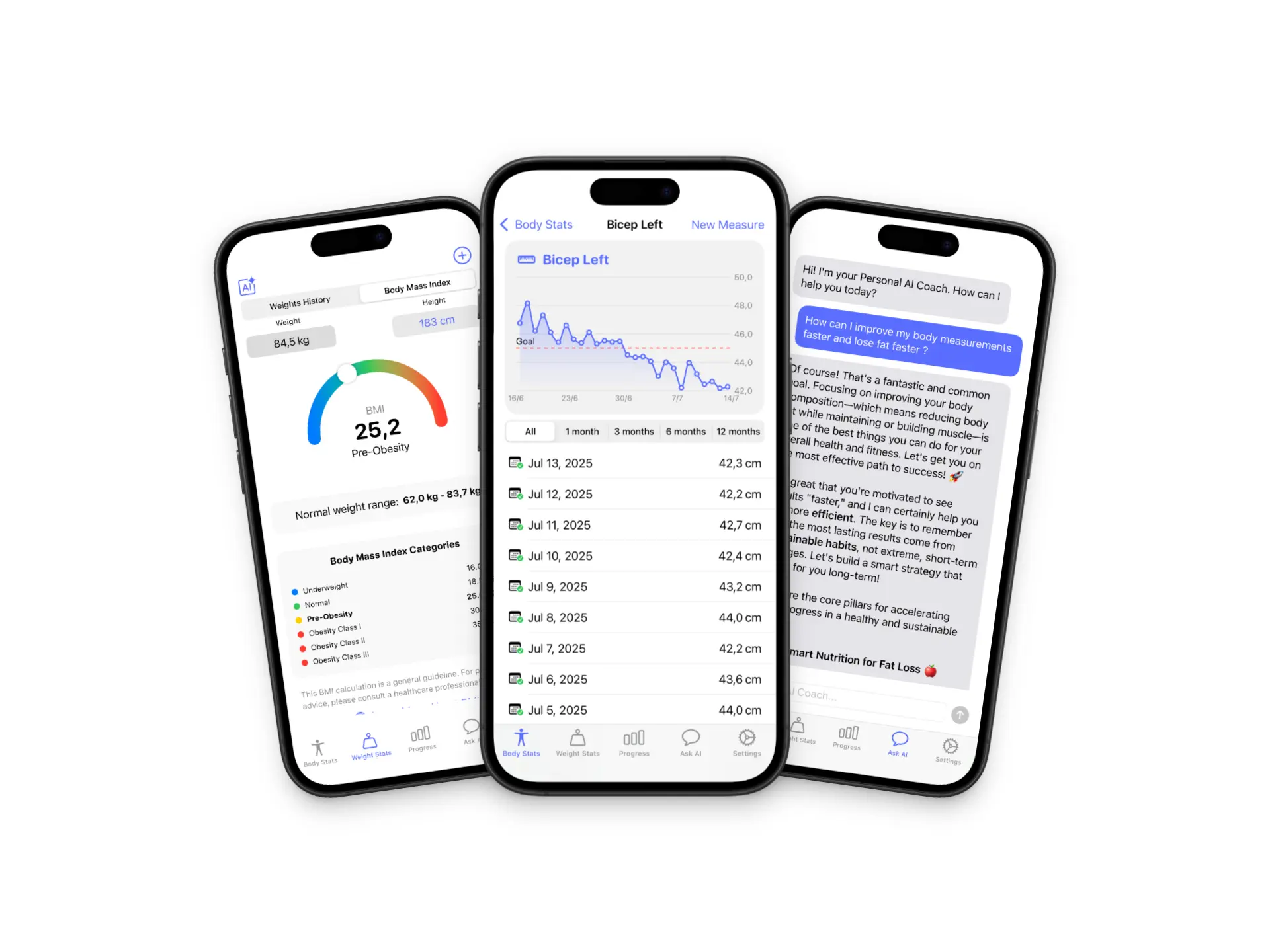 Body Measurement AI App - Advanced Measurement Technology Body Measurement AI App Interface Screenshot